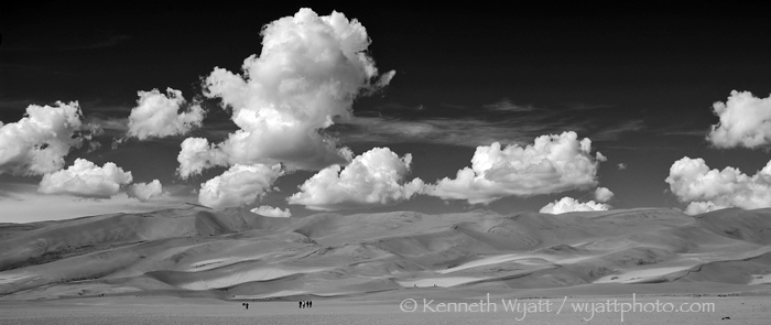 Great Sand Dunes, dunes, desert, Colorado, Alamosa, clouds,  photo