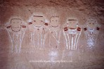 Five Faces, pictograph, Utah, rock art